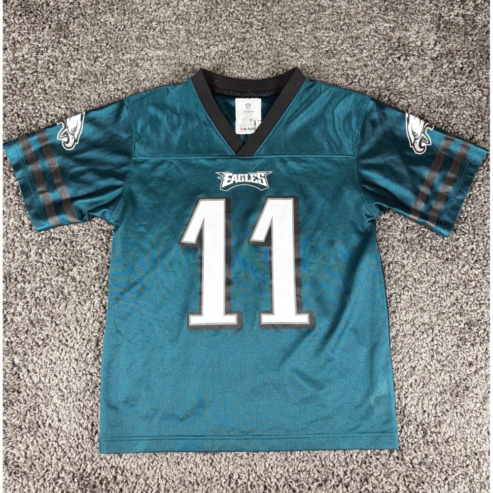 NFL Team Apparel Philadelphia Eagles Carson Wentz 11 Jersey Youth Large Green